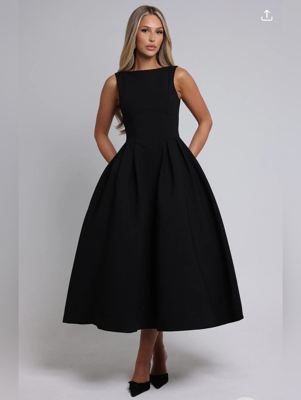 Clarabella midi dress - Black Babyboo NWT $201